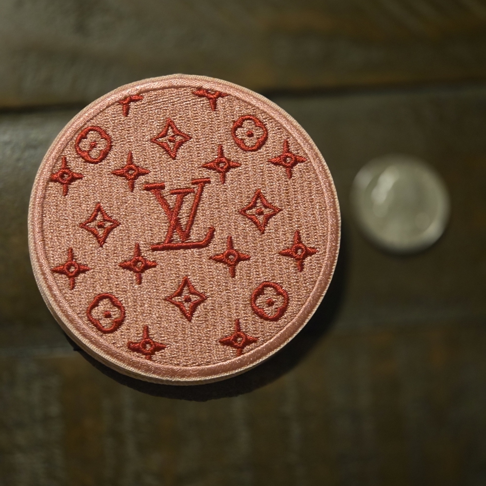 Pink Fashion Round Iron-on Patch